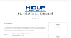 Desktop Screenshot of hidupkonstruksi.com