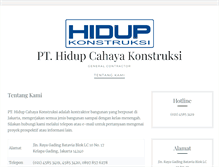 Tablet Screenshot of hidupkonstruksi.com